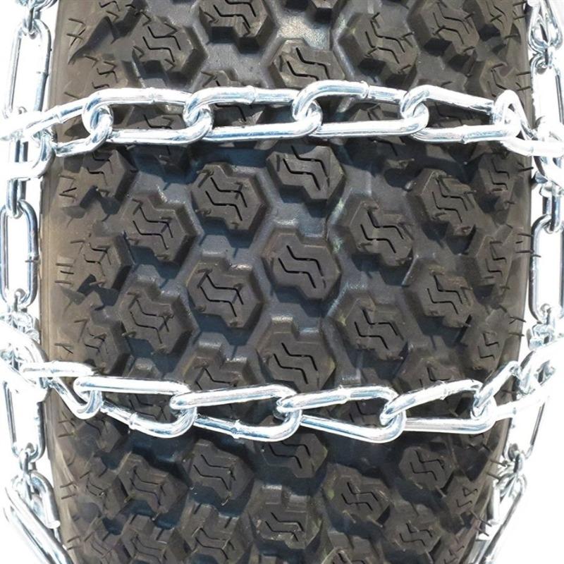 2 Link Tire Chain-Zinc Plated 24 x 12.00-10, 24 x 12.00-12