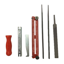 Load image into Gallery viewer, Chain Saw Sharpening Kit 5/32 files, pouch handle, guide 3/8&quot; LP