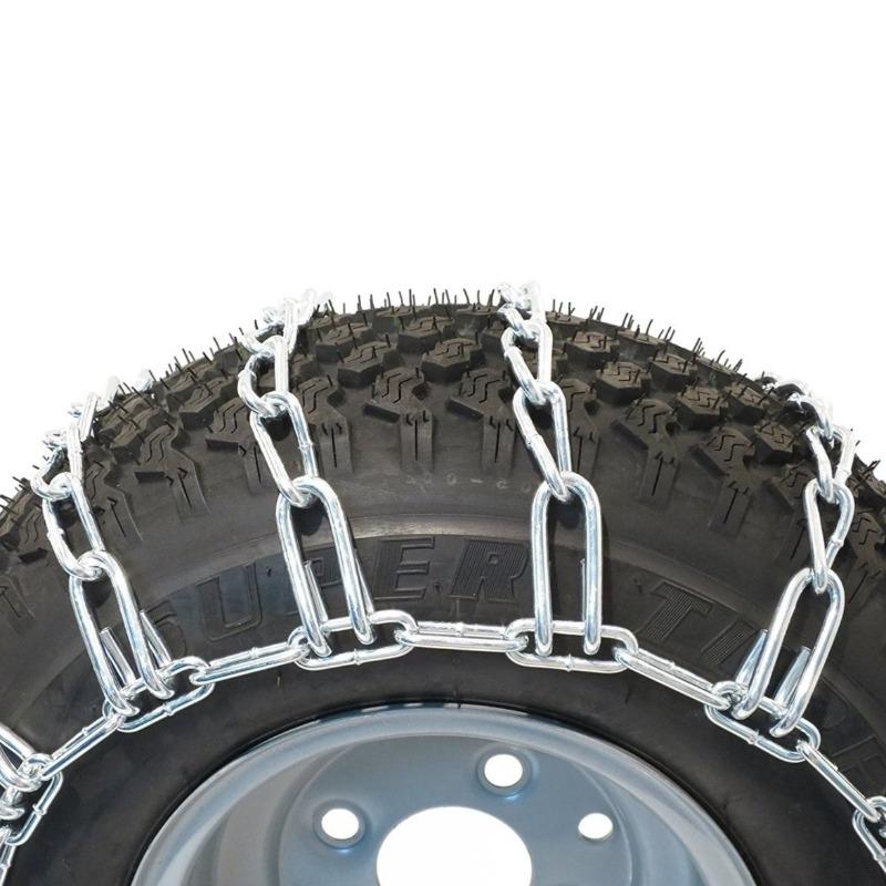 2 Link Tire Chain-Zinc Plated 24 x 12.00-10, 24 x 12.00-12